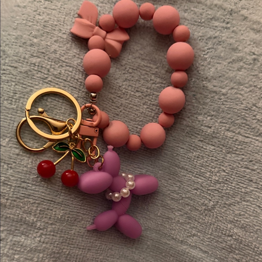Pink and Purple Kids Accessory Bag Charm